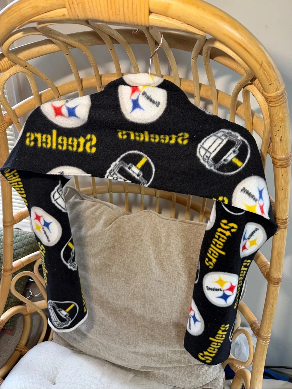 Pittsburgh Steelers Black Fleece Scarf